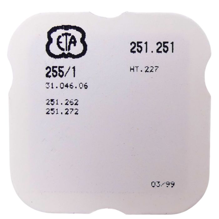 ETA 251.251 - 255 Roue des heures pour seconde au centre - Hour wheel for sweep second