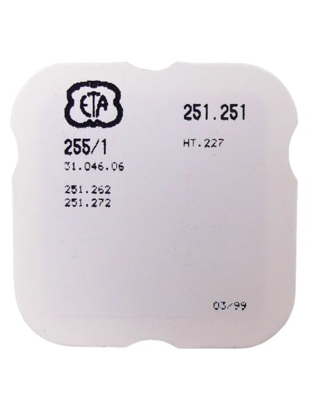 ETA 251.251 - 255 Roue des heures pour seconde au centre - Hour wheel for sweep second