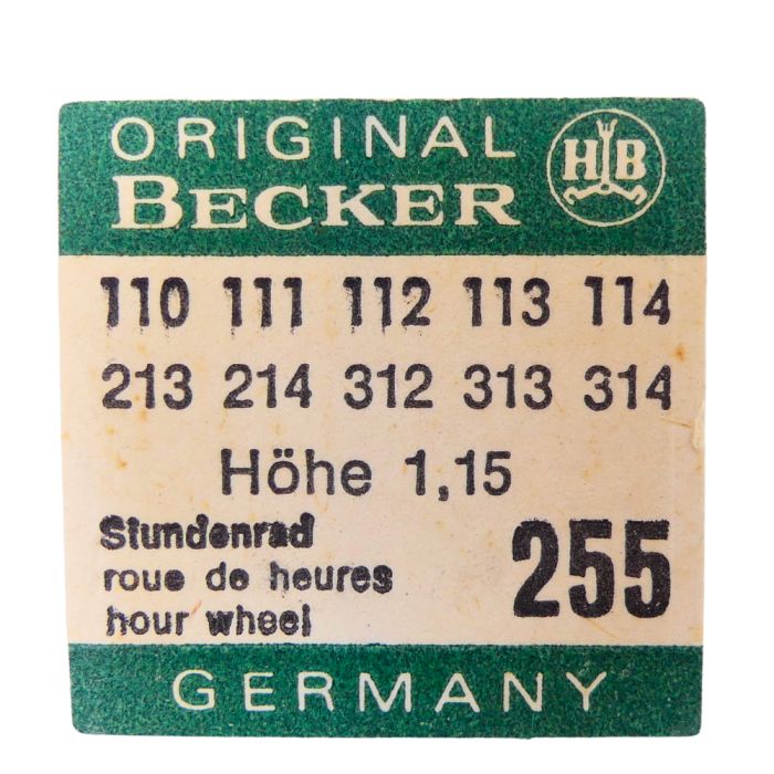 Becker 110 - 255 Roue des heures pour seconde au centre - Hour wheel for sweep second