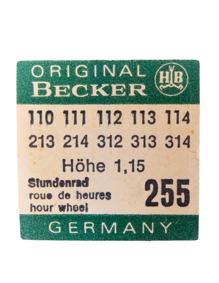 Becker 110 - 255 Roue des heures pour seconde au centre - Hour wheel for sweep second