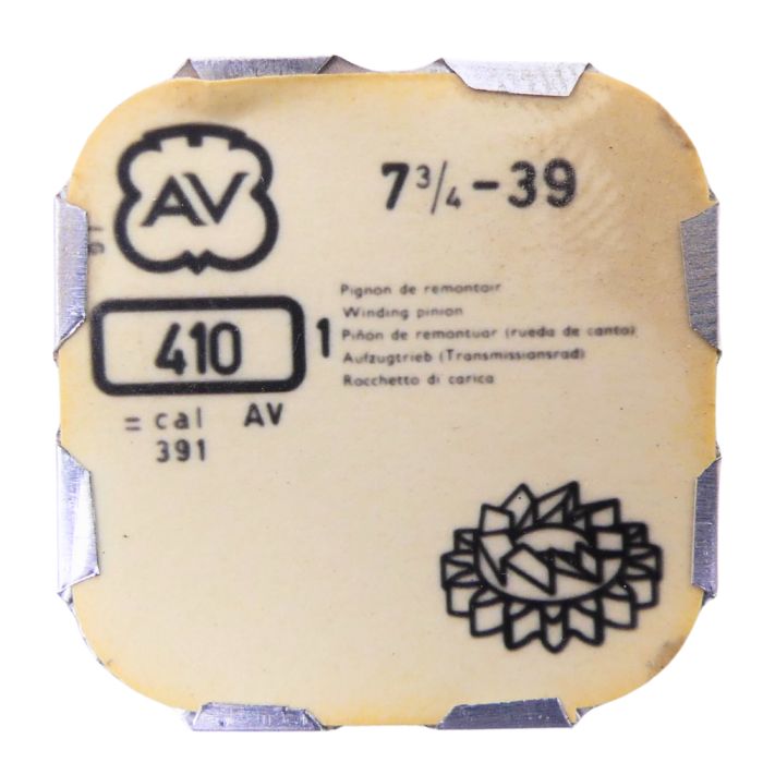 AV 39 - 410 Pignon de remontoir (à l'unité) - Winding pinion (per unit)