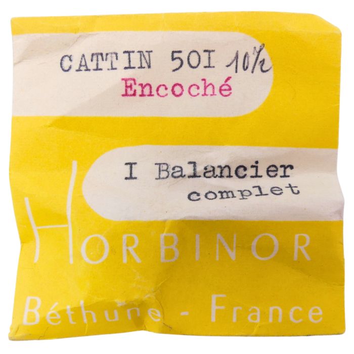 Cattin 501 - 721 Balancier avec spiral plat (à l'unité) - Balance with flat hairspring regulated (per unit)