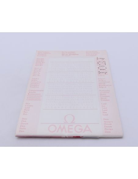 Omega vintage 1031 Garantie vierge - International Guarantee