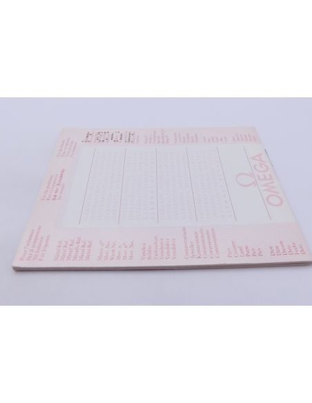 Omega vintage 1031 Garantie vierge - International Guarantee