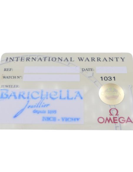 Omega1031 Carte de Garantie- International Warranty