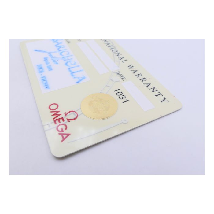 Omega1031 Carte de Garantie- International Warranty