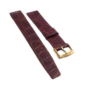 Longines vintage Bracelet croco - Genuine croco strap - 16mm