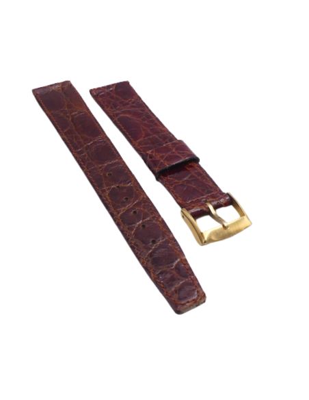 Longines vintage Bracelet croco - Genuine croco strap - 16mm