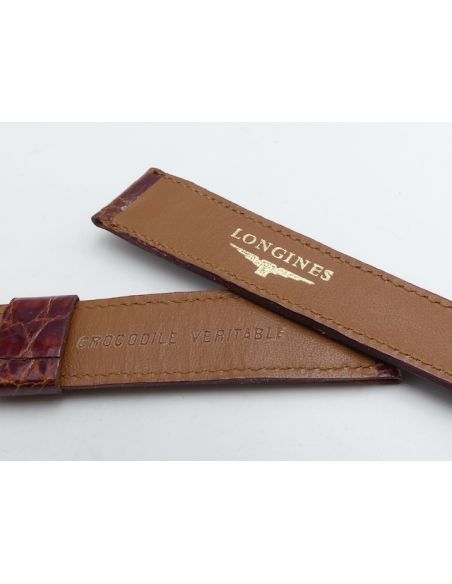 Longines vintage Bracelet croco - Genuine croco strap - 16mm