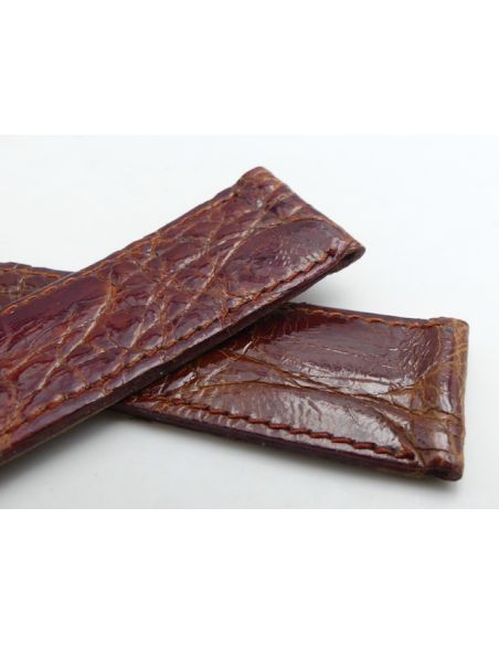 Longines vintage Bracelet croco - Genuine croco strap - 16mm