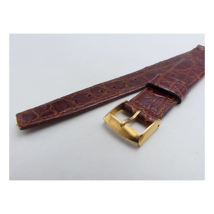 Longines vintage Bracelet croco - Genuine croco strap - 16mm