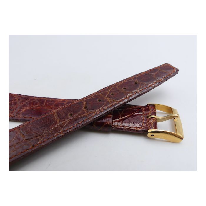 Longines vintage Bracelet croco - Genuine croco strap - 16mm