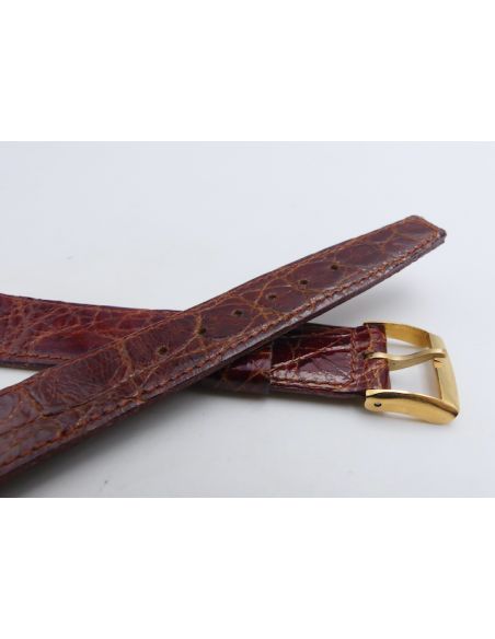 Longines vintage Bracelet croco - Genuine croco strap - 16mm