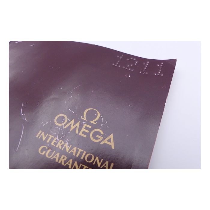 Omega 1211 Garantie vierge - International Guarantee