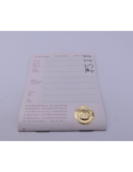 Omega 1211 Garantie vierge - International Guarantee