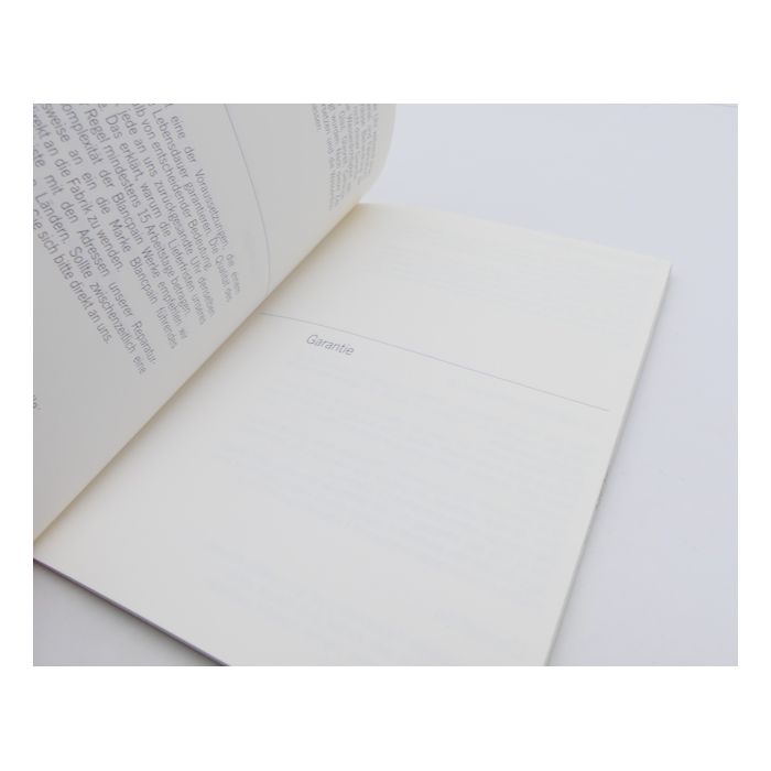 Blancpain livret de Garantie vierge - Guarantee booklet