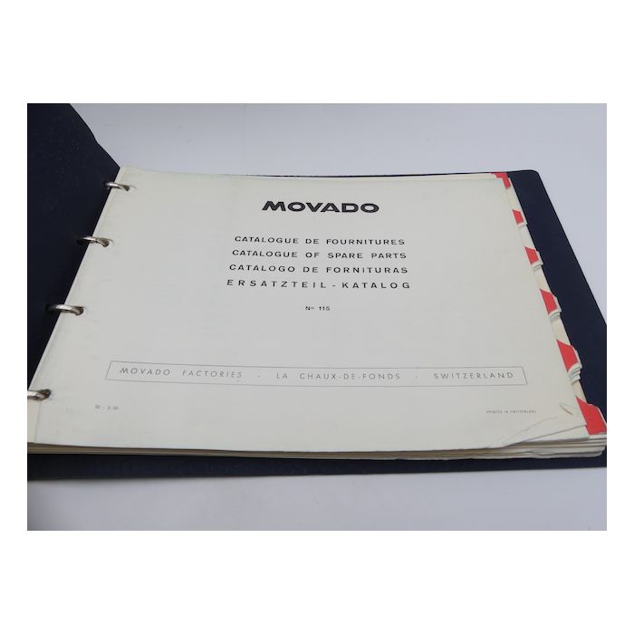 Movado Catalogue des fournitures - Spare parts Catalogue 