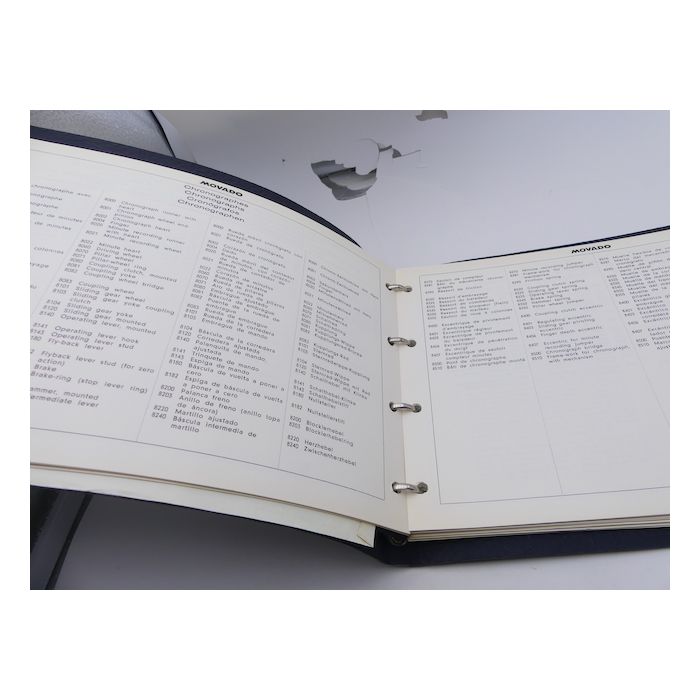 Movado Catalogue des fournitures - Spare parts Catalogue 
