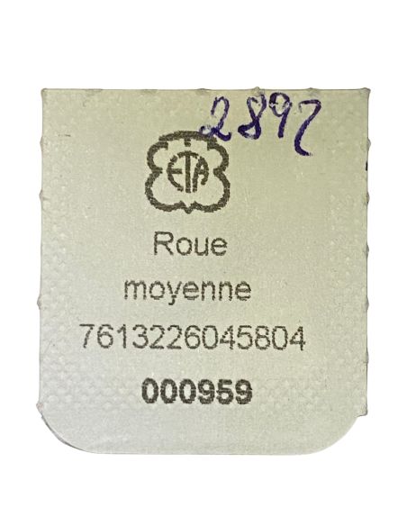 ETA 2892 - 210 Roue moyenne (à l'unité) - Third wheel and pinion (per unit)