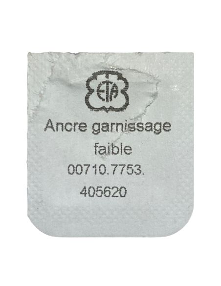 ETA 7753 - 710 Ancre montée (à l'unité) - Jewelled pallet fork and staff (per unit)