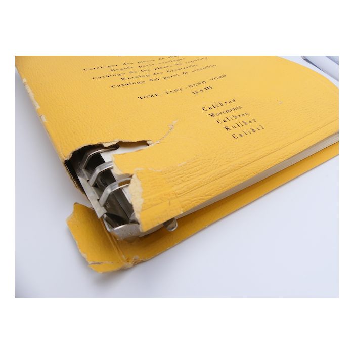 Zenith Catalogue des pièces - Repair parts Catalogue - Tome II + III