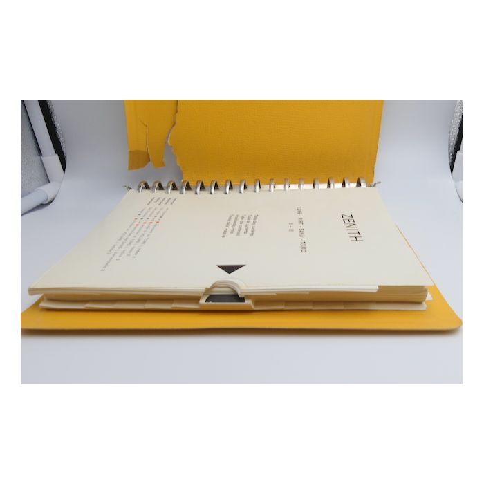 Zenith Catalogue des pièces - Repair parts Catalogue - Tome II + III