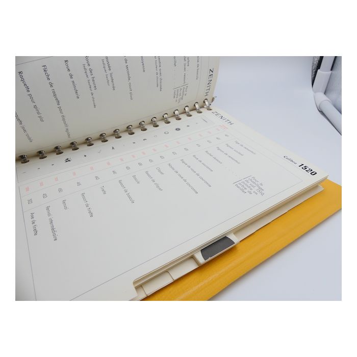 Zenith Catalogue des pièces - Repair parts Catalogue - Tome II + III