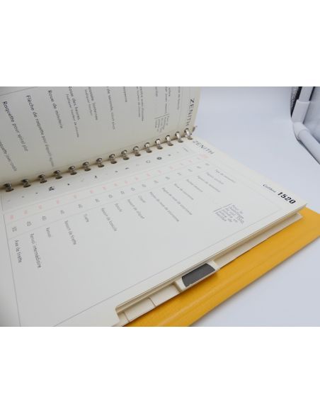 Zenith Catalogue des pièces - Repair parts Catalogue - Tome II + III