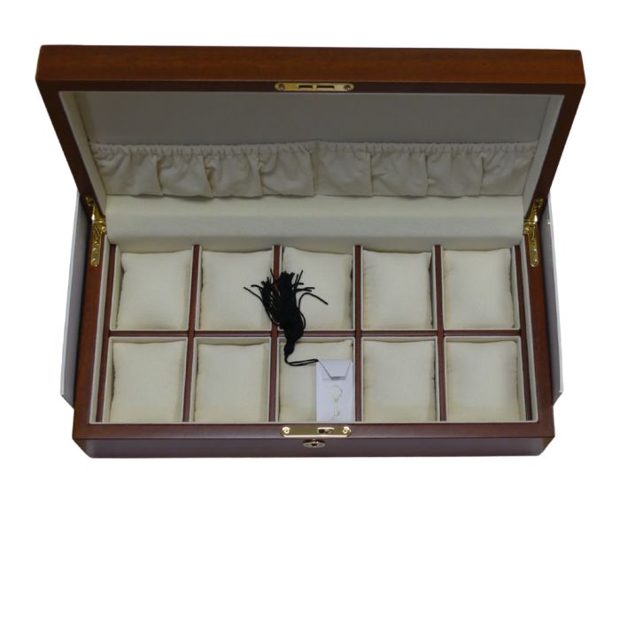 Coffret 10 montres en bois