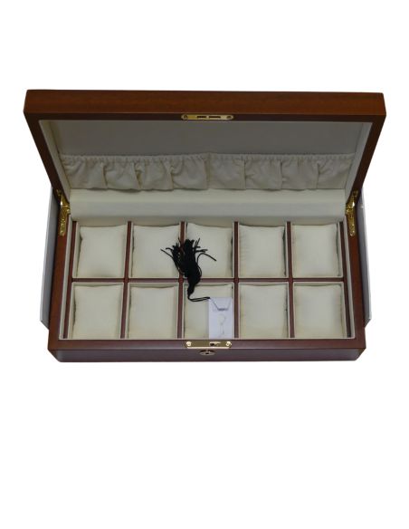Coffret 10 montres en bois