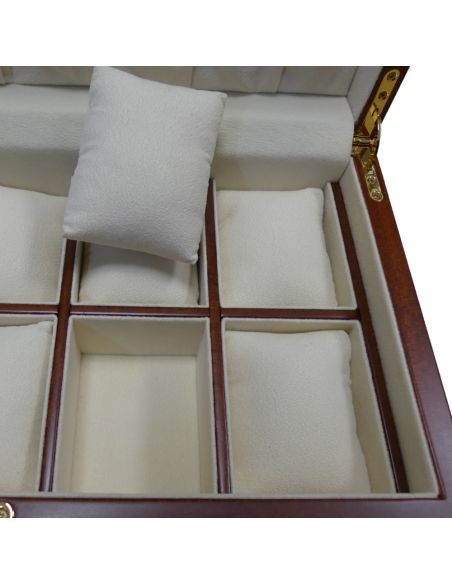 Coffret 10 montres en bois