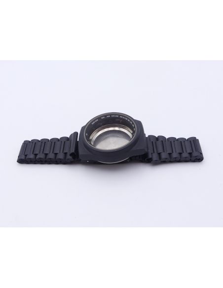 Lemania 1873 Boîtier PVD noir - Black case with strap