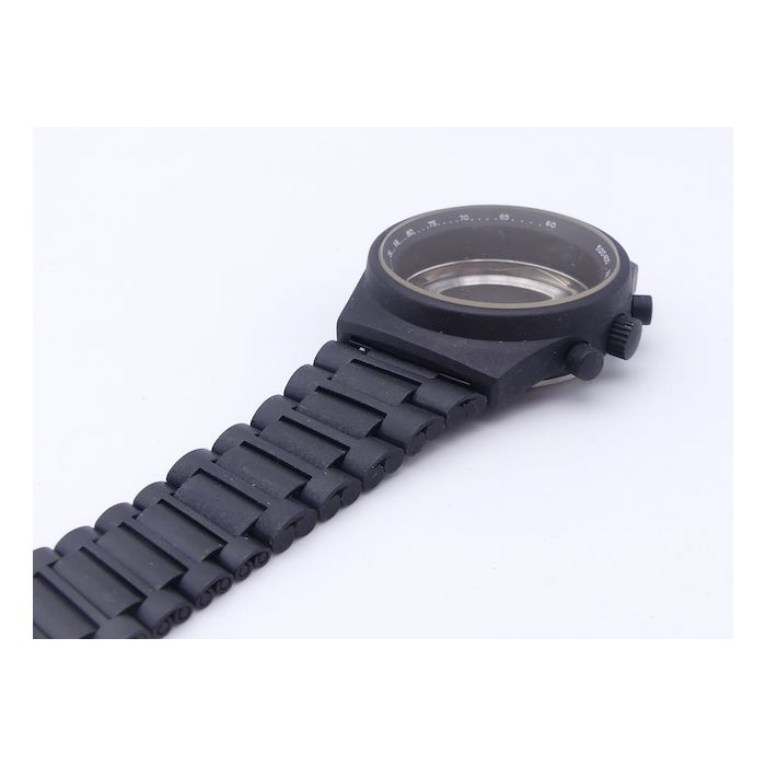 Lemania 1873 Boîtier PVD noir - Black case with strap