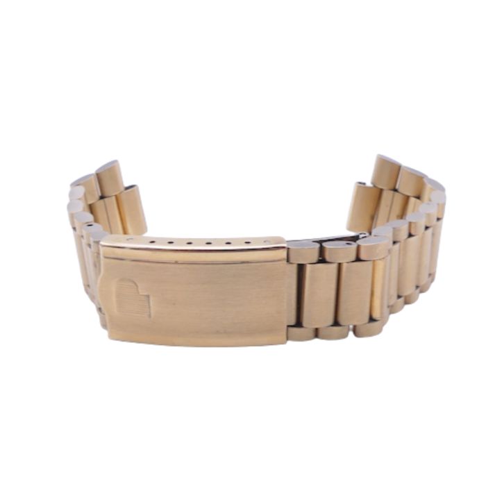 Pulsar Calculator Time computer Bracelet doré - gold filled strap - 1977