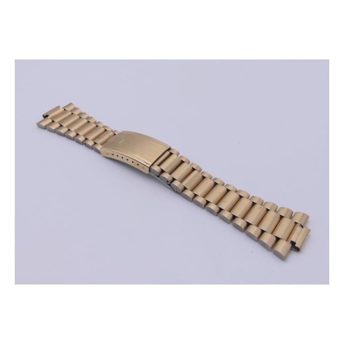 Pulsar Calculator Time computer Bracelet doré - gold filled strap - 1977