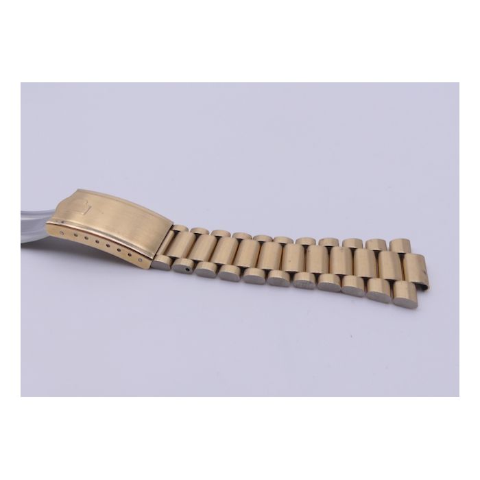 Pulsar Calculator Time computer Bracelet doré - gold filled strap - 1977