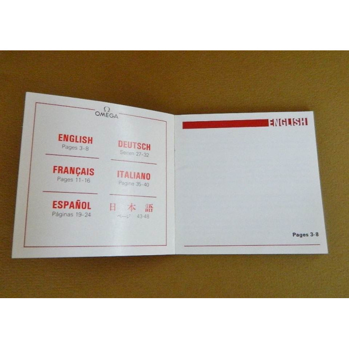Livret OMEGA - Calibre 1350 - 51 - 52 -53