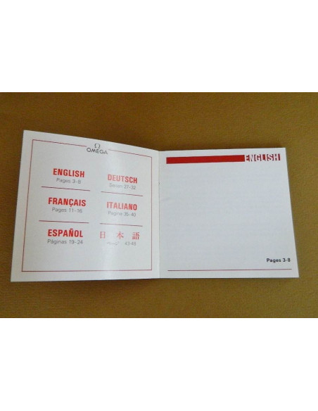 Livret OMEGA - Calibre 1350 - 51 - 52 -53
