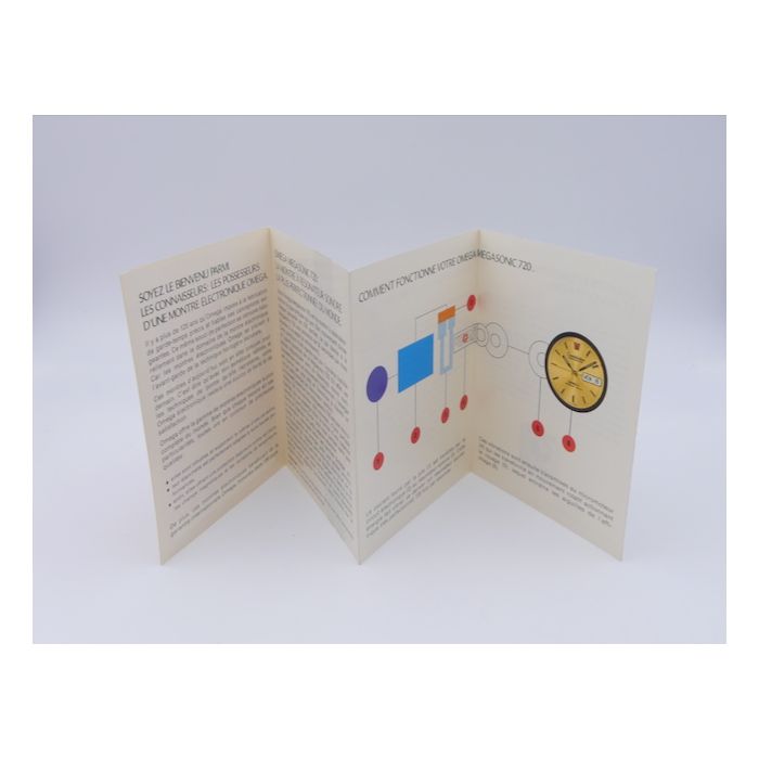 Omega Megasonic 720 Livret - Booklet 