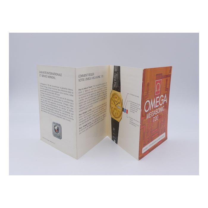 Omega Megasonic 720 Livret - Booklet 