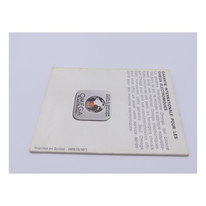 Omega Electronic F300 Livret - Booklet 