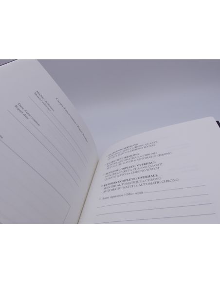 Boucheron Garantie internationale vierge - International Guarantee