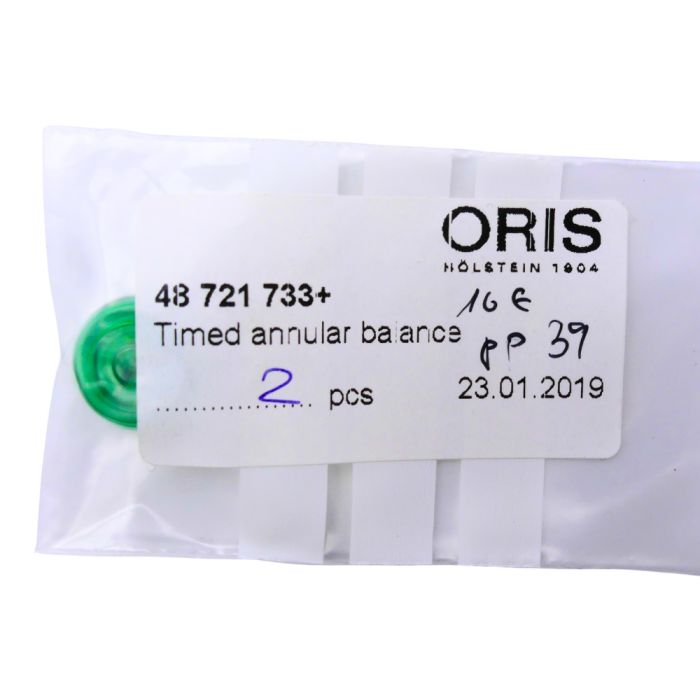 Oris 733 - 721 Balancier avec spiral plat (à l'unité) - Balance with flat hairspring regulated (per unit)