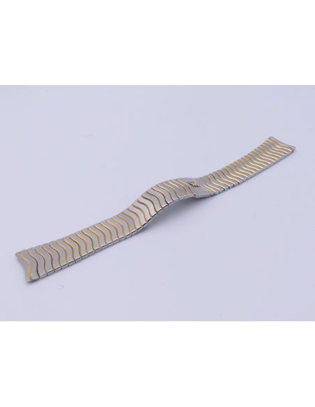 copy ofEbel 0185 bracelet wave or/acier - steel/gold strap - 15mm