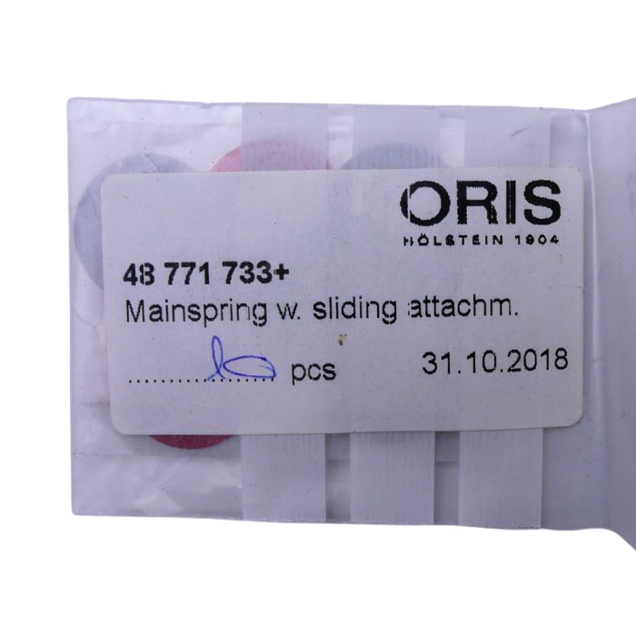 Oris 733 - 771 Ressort de barillet avec ressort de freinage (à l'unité) - Mainspring with brake spring (per unit)