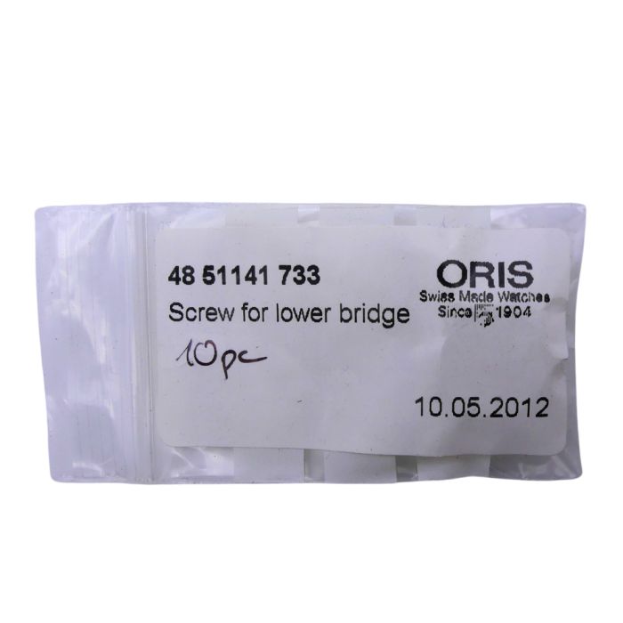 Oris 733 - 51141 Vis de pont inférieur du dispositif automatique (à l'unité) - Lower bridge for automatic device screw (per unit