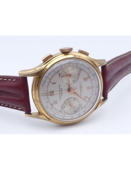Chronographe Suisse - Landeron 48 Chronographe vintage