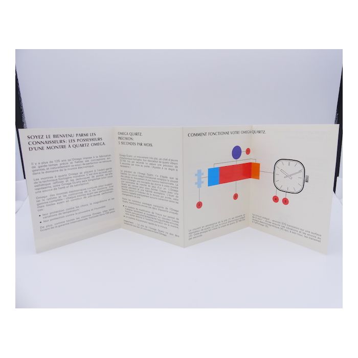 Omega Quartz 1330 Livret - Booklet 