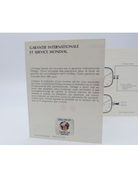 Omega Quartz 1330 Livret - Booklet 