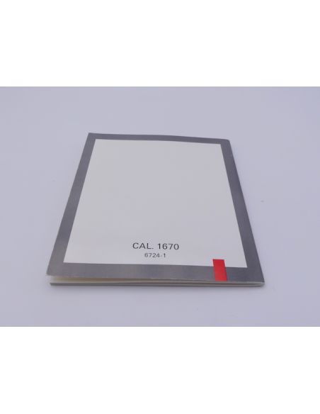 Omega Chronographe Seamaster 1/100 Livret - Booklet - Cal 1670